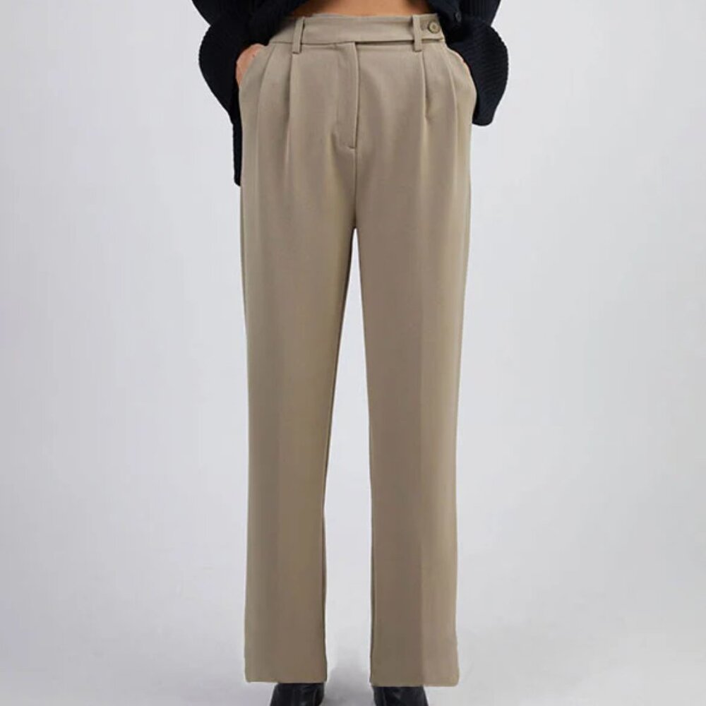 NWT | OAK + FORT Wide Leg Trouser (Winter Twig)